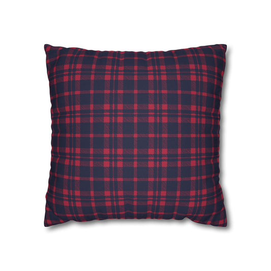 Blue & Red Plaid Christmas Pillowcase