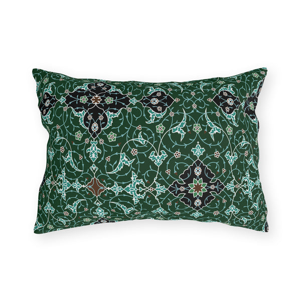 Elegant Green and Blue - Outdoor Pillow