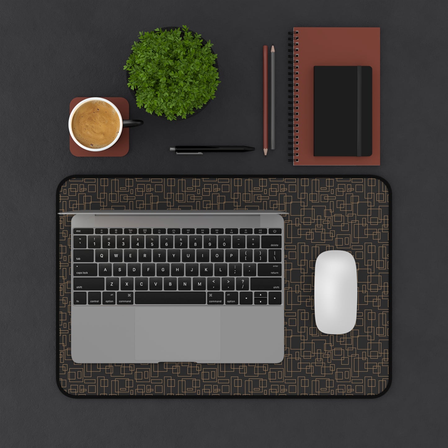 Modern Geometric Pattern - Desk Mat