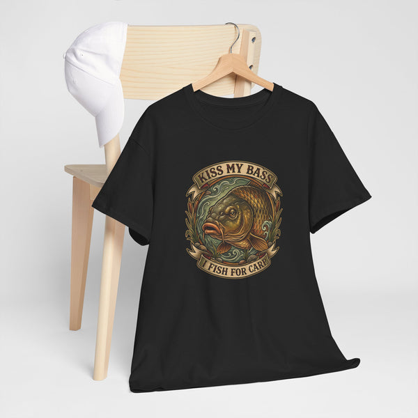 Kiss My Bass, Fish For Cash - Bass Angler Tee