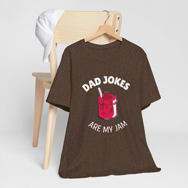 Funny Dad T Shirts, Dad Jokes Are My Jam T-Shirt, Funny Graphic Tee Great of Everyday Wear, Christmas Gift for Dad, Fathers Day, Birthday