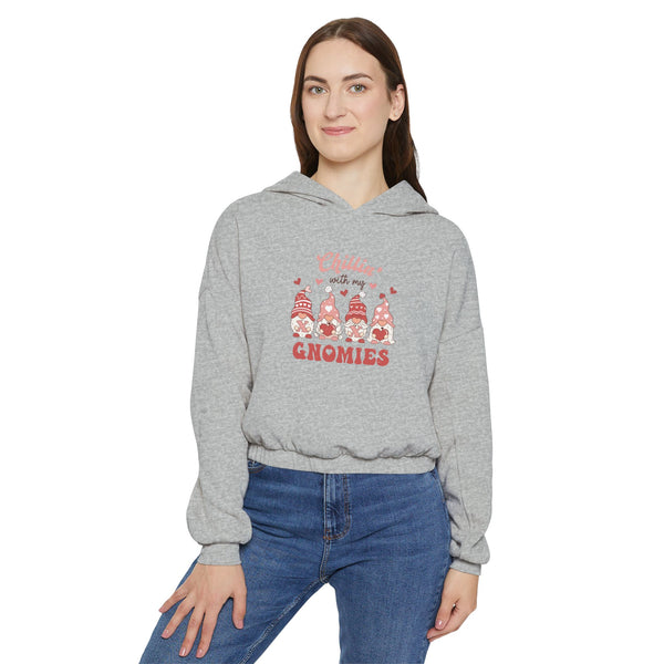 Chillin’ with My Gnomies Women’s Cinched Oversized Hoodie