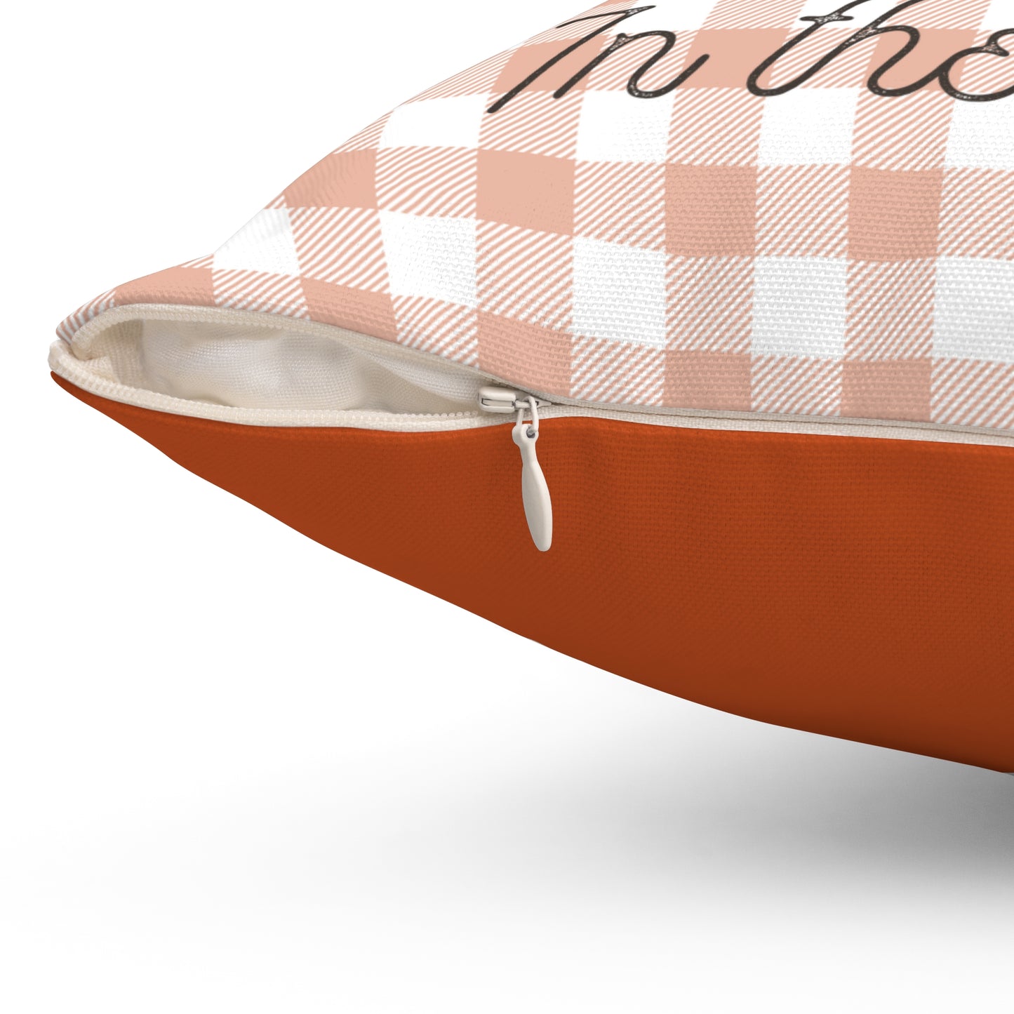 Cutest Pumpkin in the Patch - Indoor Square Throw Pillow - Front and Back Design