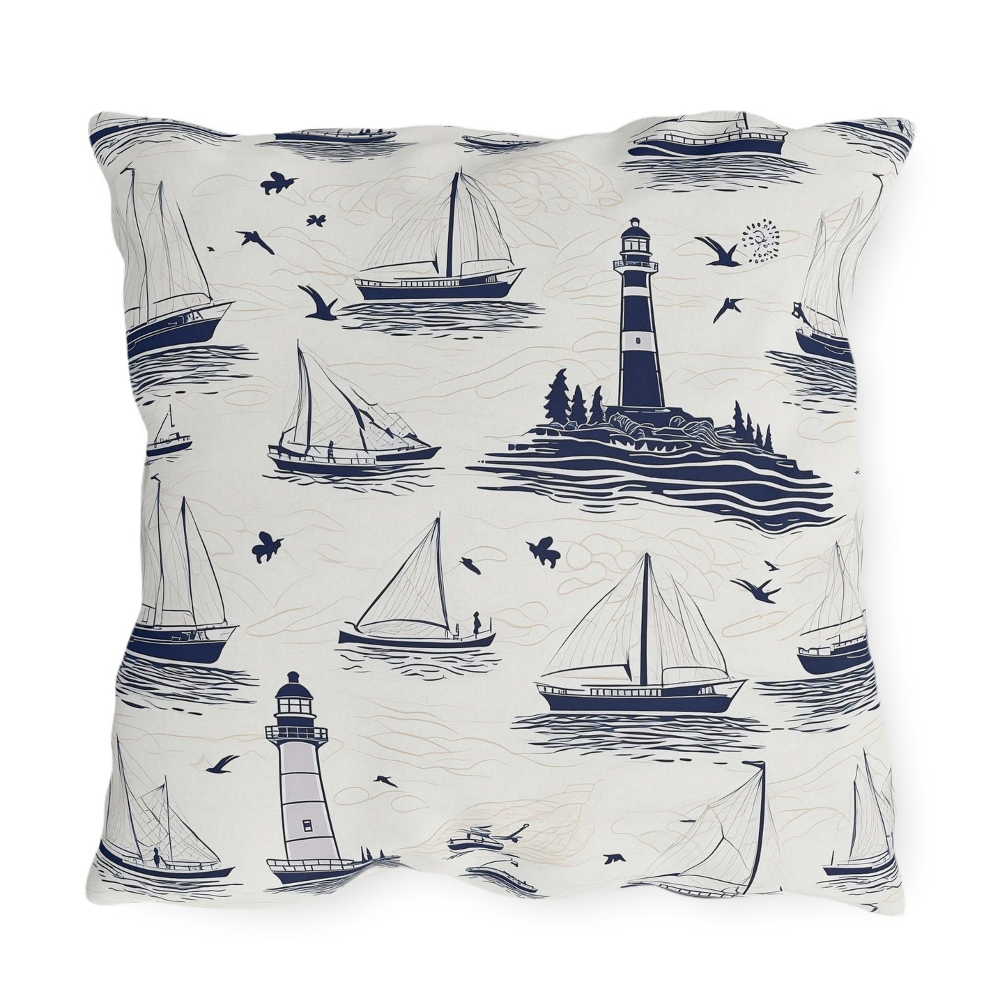 Nautical - Outdoor Throw Pillow