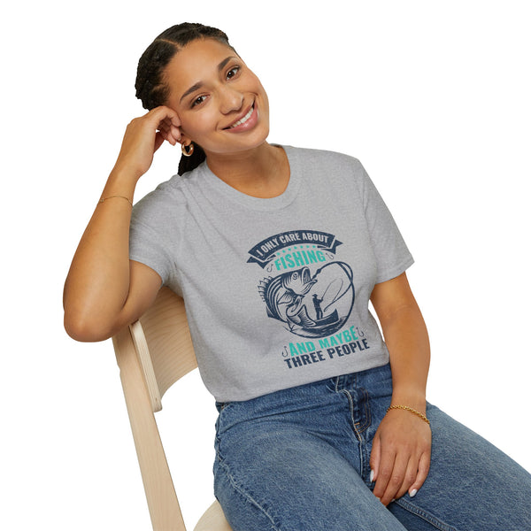 I Like Fishing and 3 People - Classic T-Shirt