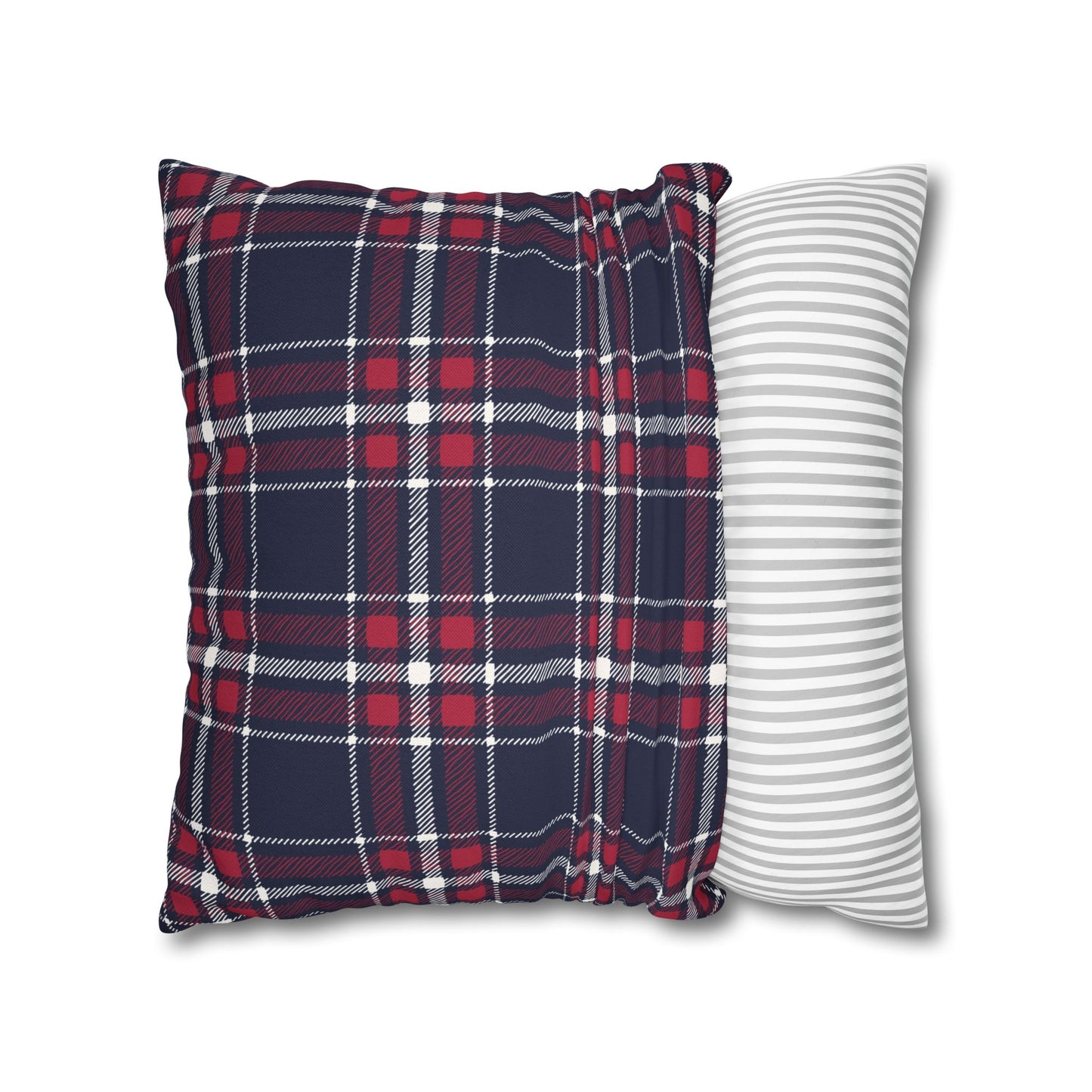 Blue & Red Plaid Christmas Pillowcase
