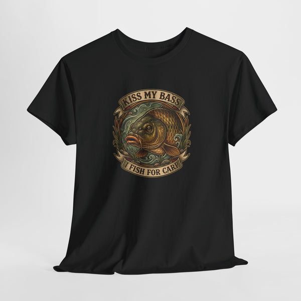 Kiss My Bass, Fish For Cash - Bass Angler Tee