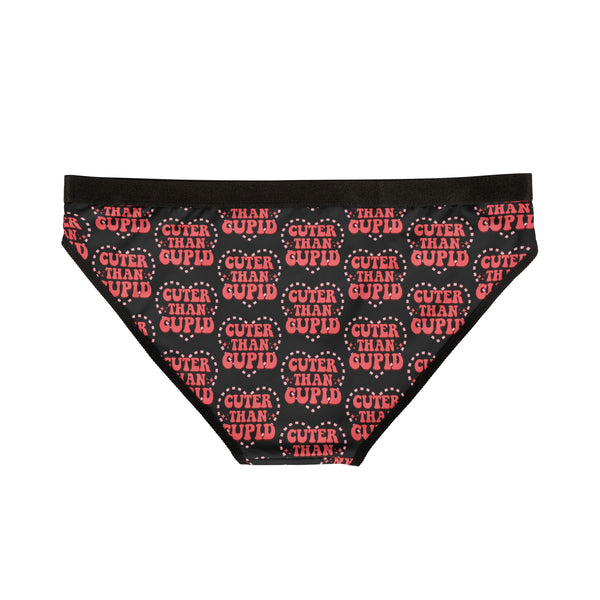 Cuter Than Cupid Women's Briefs - Valentine's Day Underwear Soft Panties Cute Romantic Gift for Her