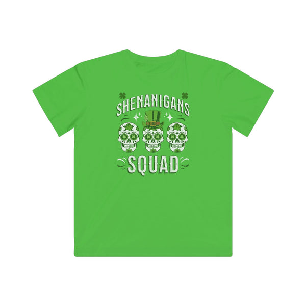 Kids Fine Jersey Tee Shenanigan's Squad St. Patricks Day TShirt