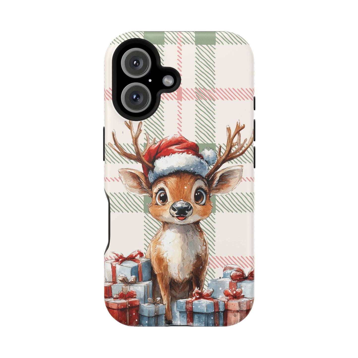 Festive Reindeer MagSafe Christmas iPhone Case