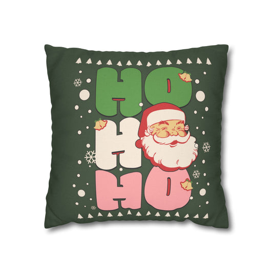 Green Santa Claus Pillow Cover
