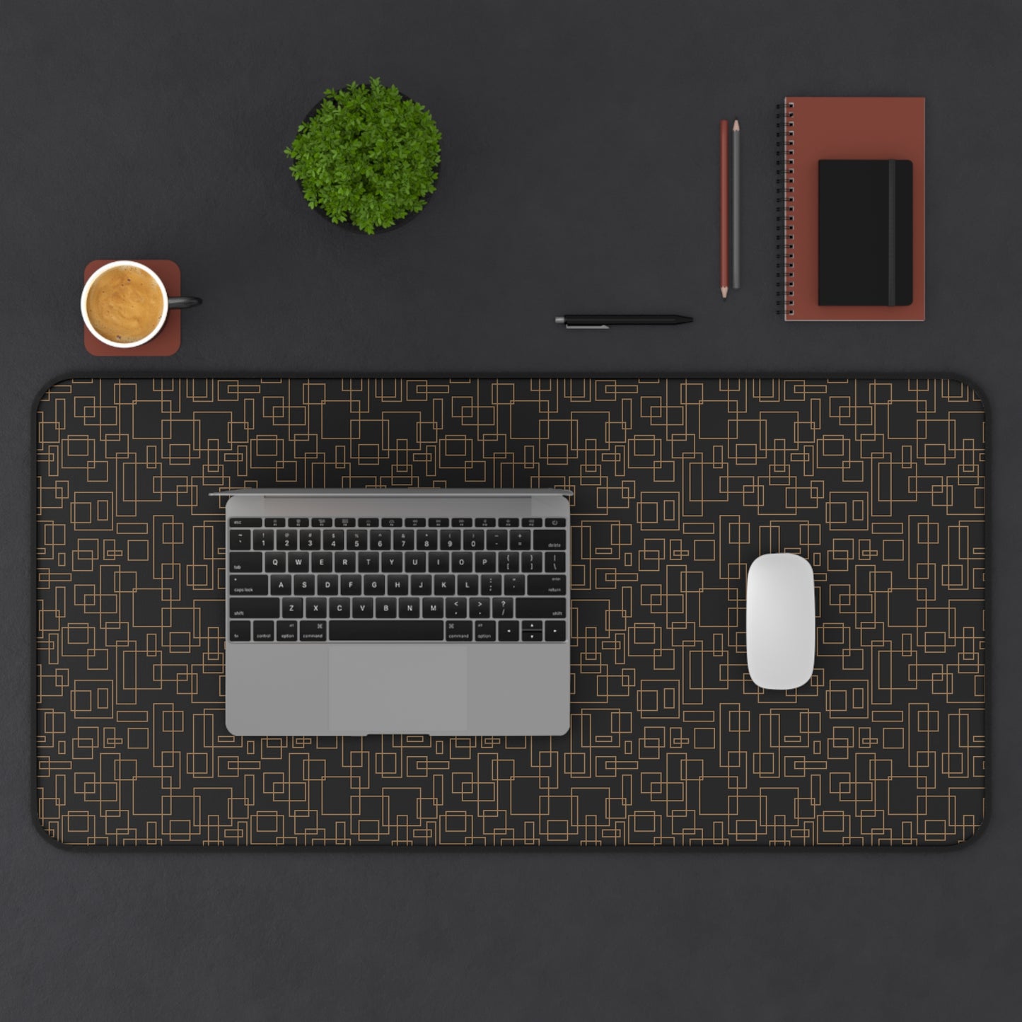 Modern Geometric Pattern - Desk Mat