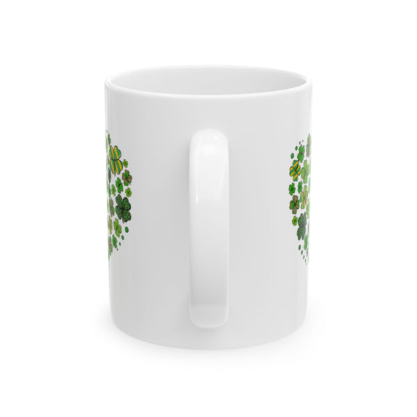 Shamrock Heart | St. Patrick's Day Coffee Mug | 11oz 15oz