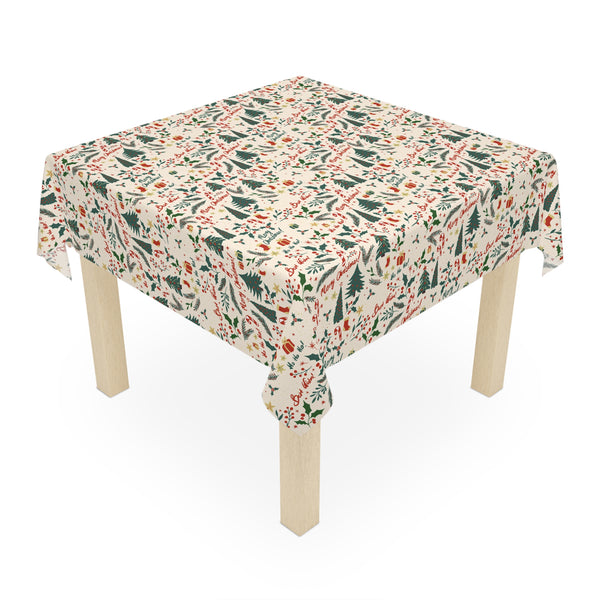 Merry Christmas Square Tablecloth
