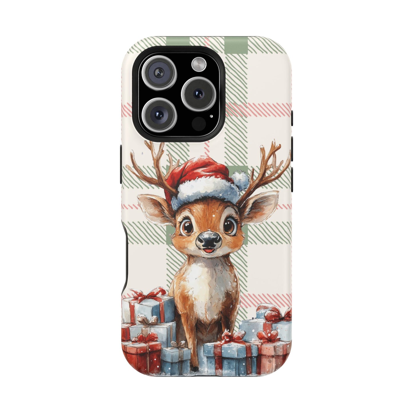 Festive Reindeer MagSafe Christmas iPhone Case