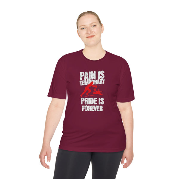 HYROX Inspired Women’s Performance Tee - Pain Is Temporary Pride Is Forever