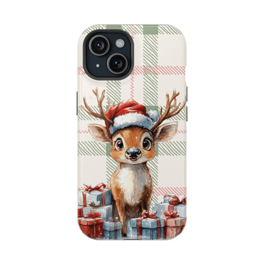 Festive Reindeer MagSafe Christmas iPhone Case