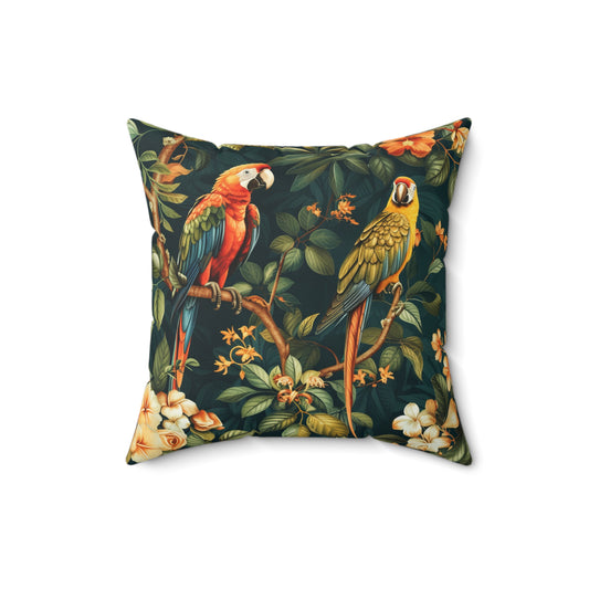 Tropical Parrot - Indoor Throw Pillow