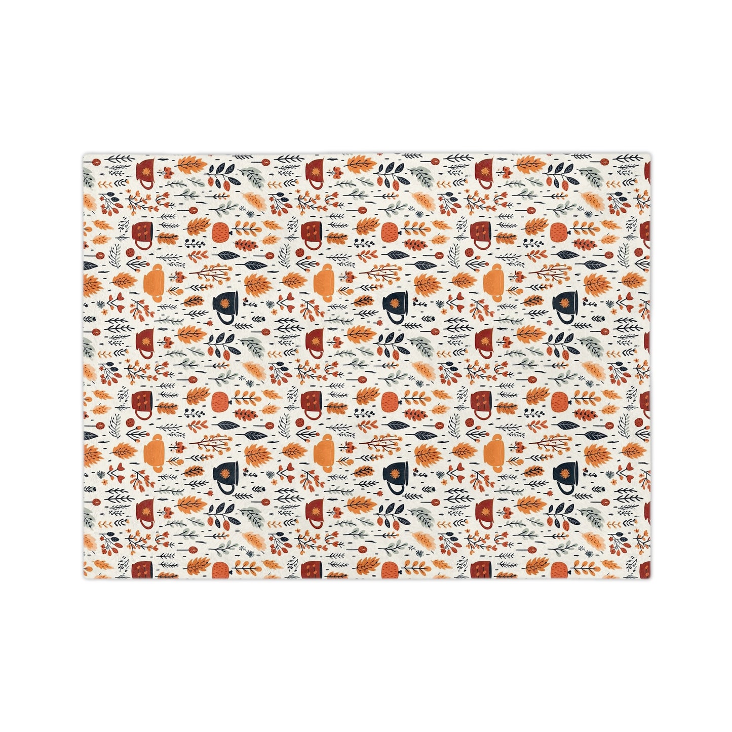 Cozy Floral Velveteen Blanket, Soft Throw for Fall Decor, Seasonal Gift, Home Warmth, Autumn Blanket for Snuggling