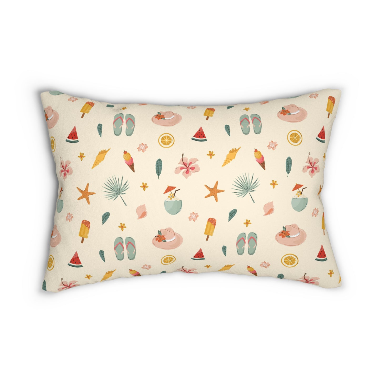 Tropical Summer Indoor Lumbar Pillow