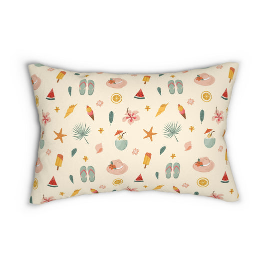 Tropical Summer Indoor Lumbar Pillow