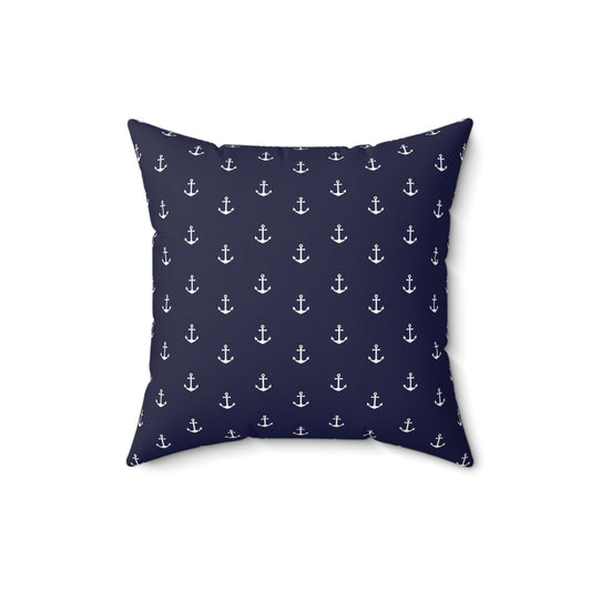Nautical Anchor Pillow, Coastal Decor, Home Accent, Maritime Gift, Throw Cushion for Beach House, Sailing Enthusiast