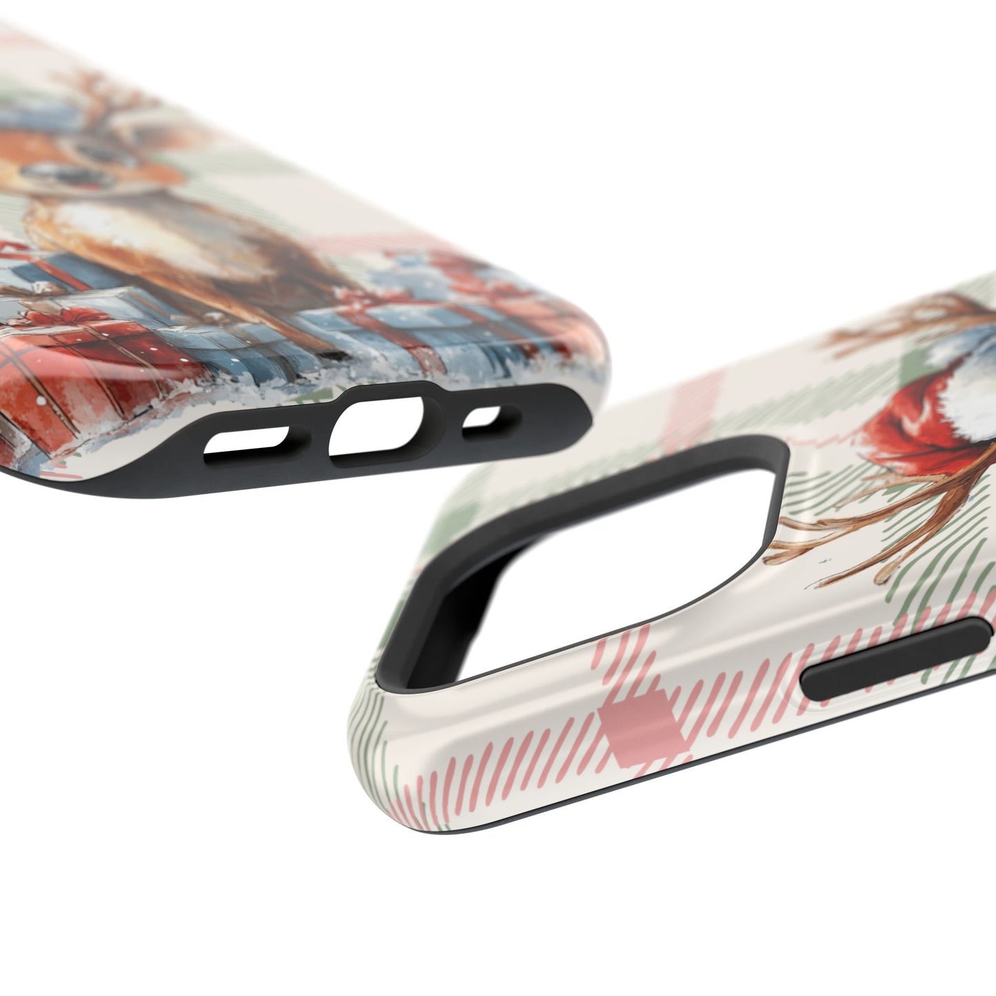 Festive Reindeer MagSafe Christmas iPhone Case