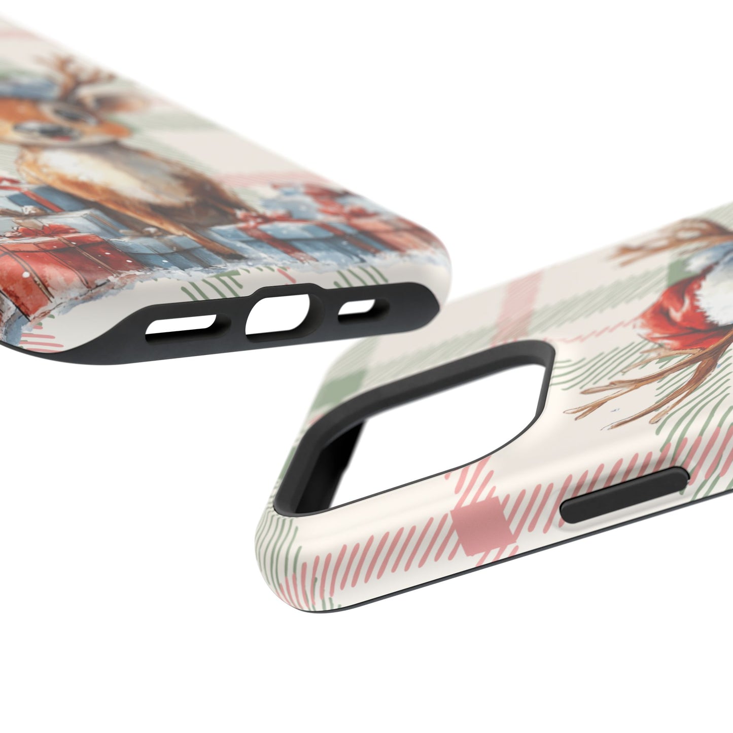 Festive Reindeer MagSafe Christmas iPhone Case