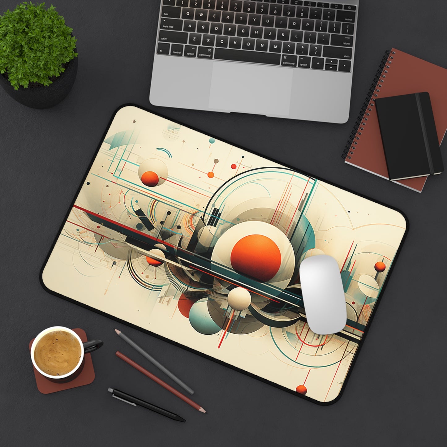 Abstract Space Station - Desk Mat