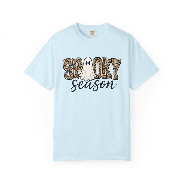 Spooky Season Leopard Print Ghost Halloween Graphic T-Shirt