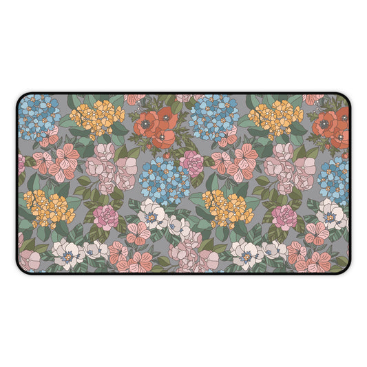 Floral Pattern Desk Mat