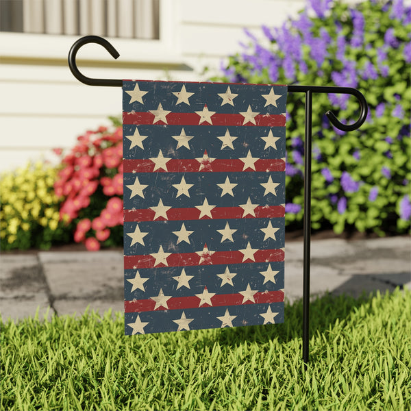 Patriotic Stars & Stripes Garden Flag