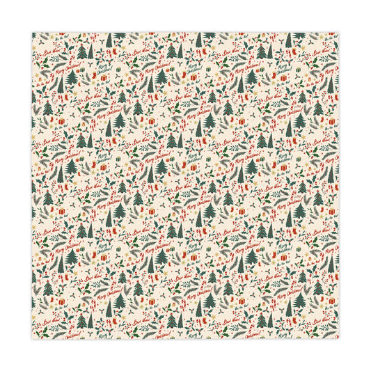 Merry Christmas Square Tablecloth