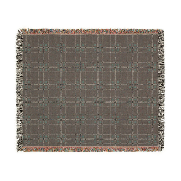 Cozy Navy & Burgundy Plaid Throw Blanket