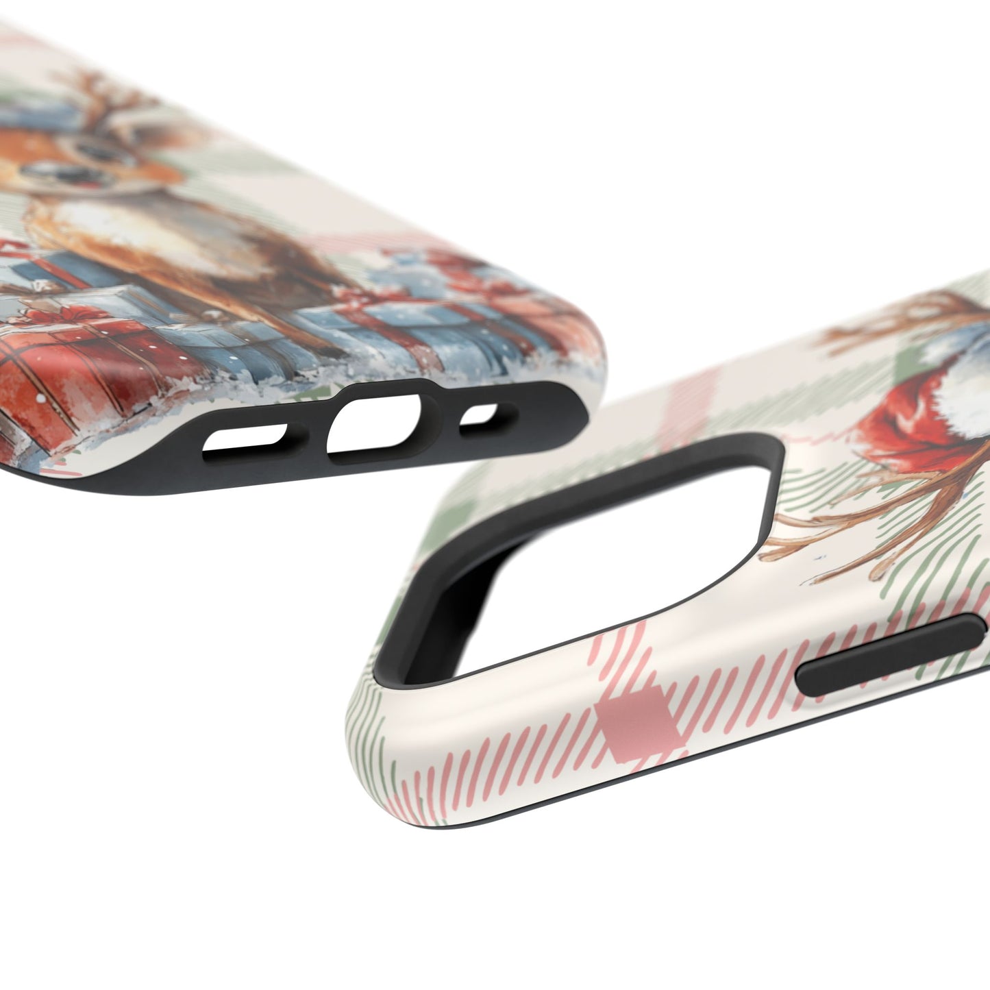 Festive Reindeer MagSafe Christmas iPhone Case