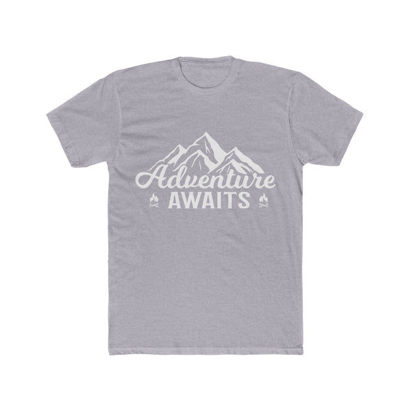 Mens Adventure Awaits Cotton TShirt Graphic Tee