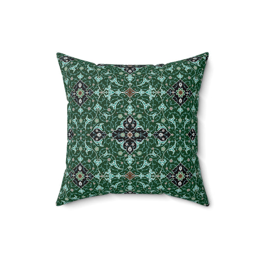 Green & Black - Indoor Throw Pillow