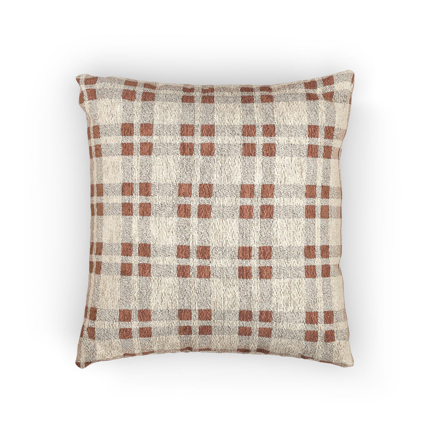 Red and White Plaid - Indoor Woven Pillow