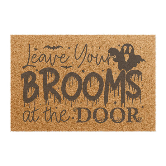 Leave Your Brooms at the Door - Outdoor Welcome Mat