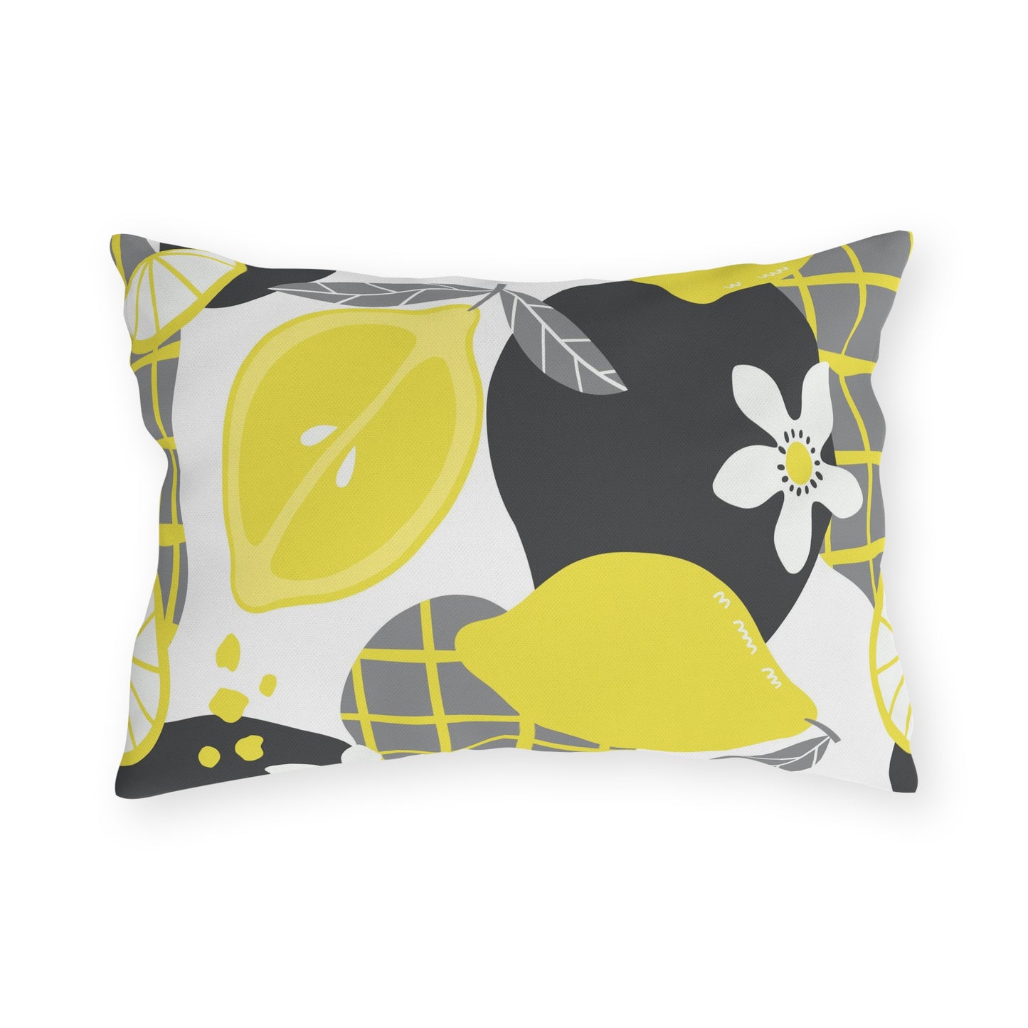 Outdoor Pillow - Lemon Citrus Outdoor Throw Pillow