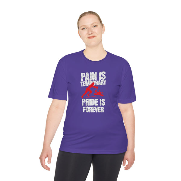 HYROX Inspired Women’s Performance Tee - Pain Is Temporary Pride Is Forever