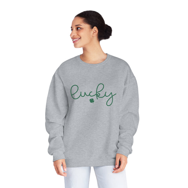 Lucky, Green Lucky Sweatshirt, St Patricks Day Sweatshirt, NuBlend® Crewneck Sweatshirt