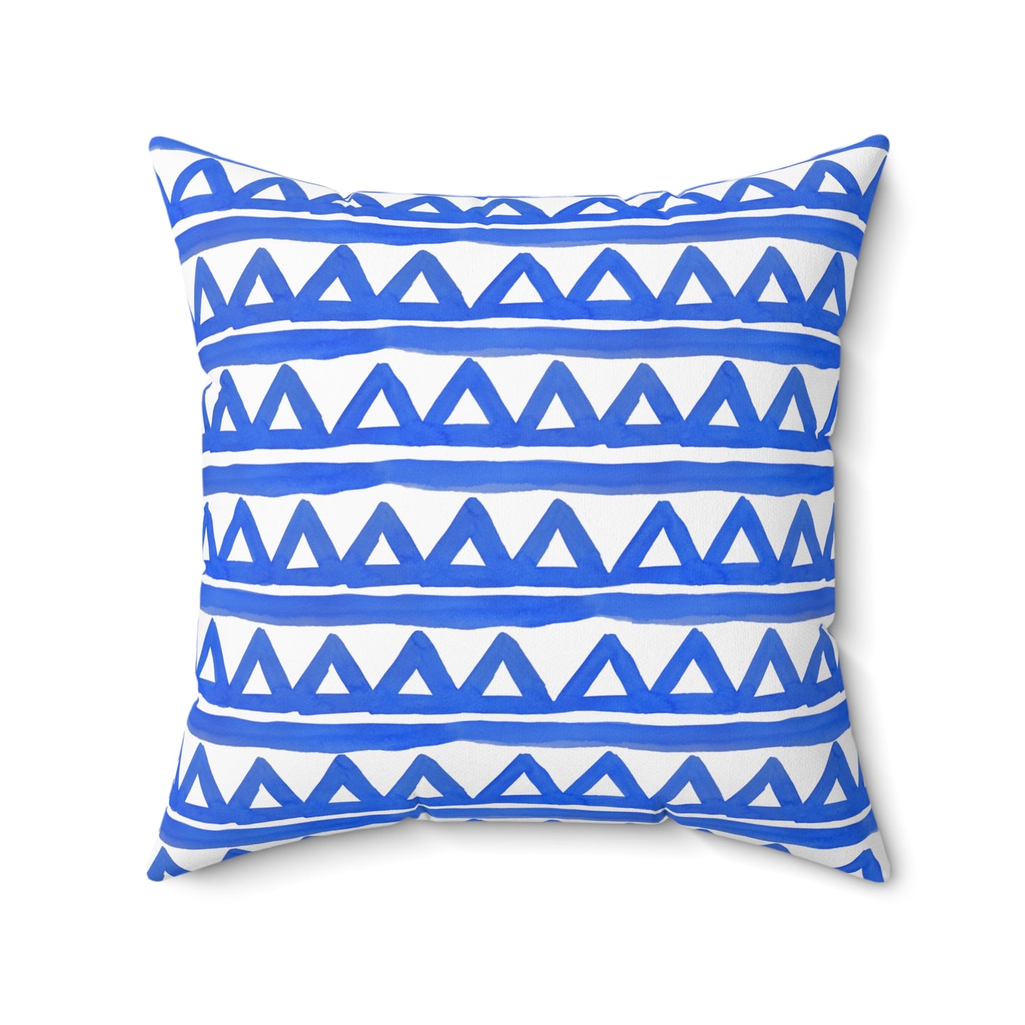 Blue Geometric - Indoor Throw Pillow