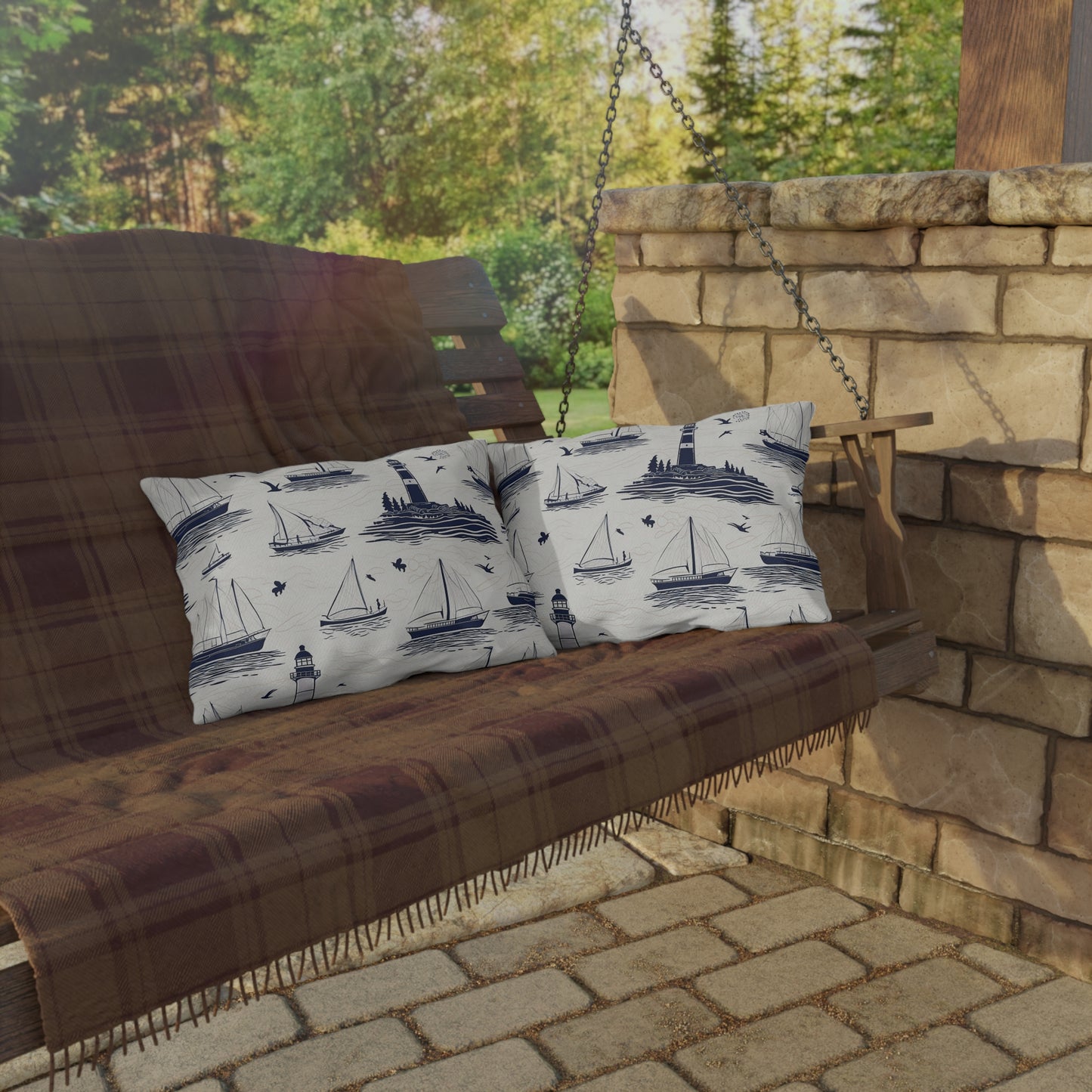 Nautical - Outdoor Throw Pillow