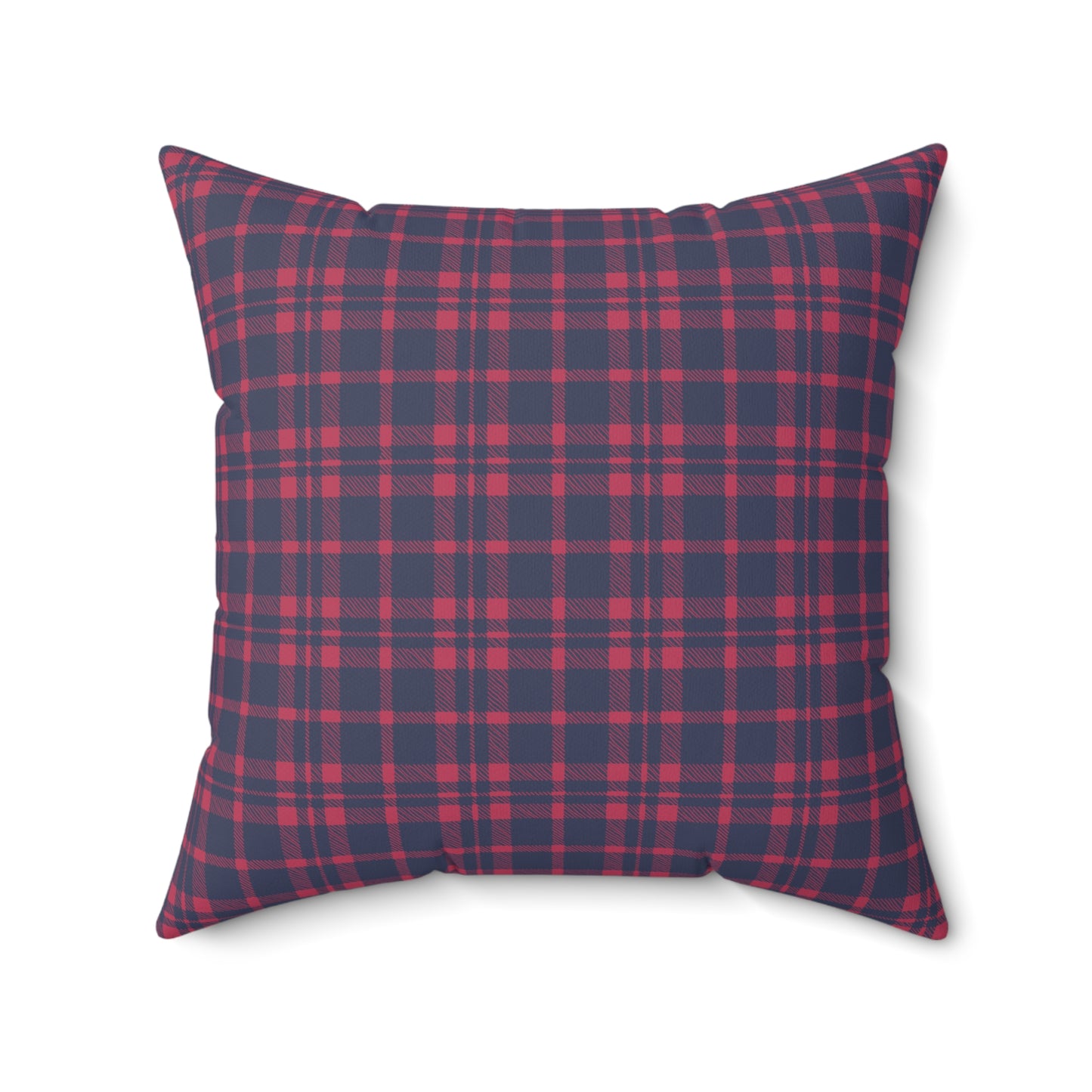 Let It Snow Gnome with Red & Blue Gingham Back - Indoor Throw Pillow
