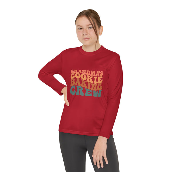 Kids Long Sleeve Grandma Cookie Baking Crew