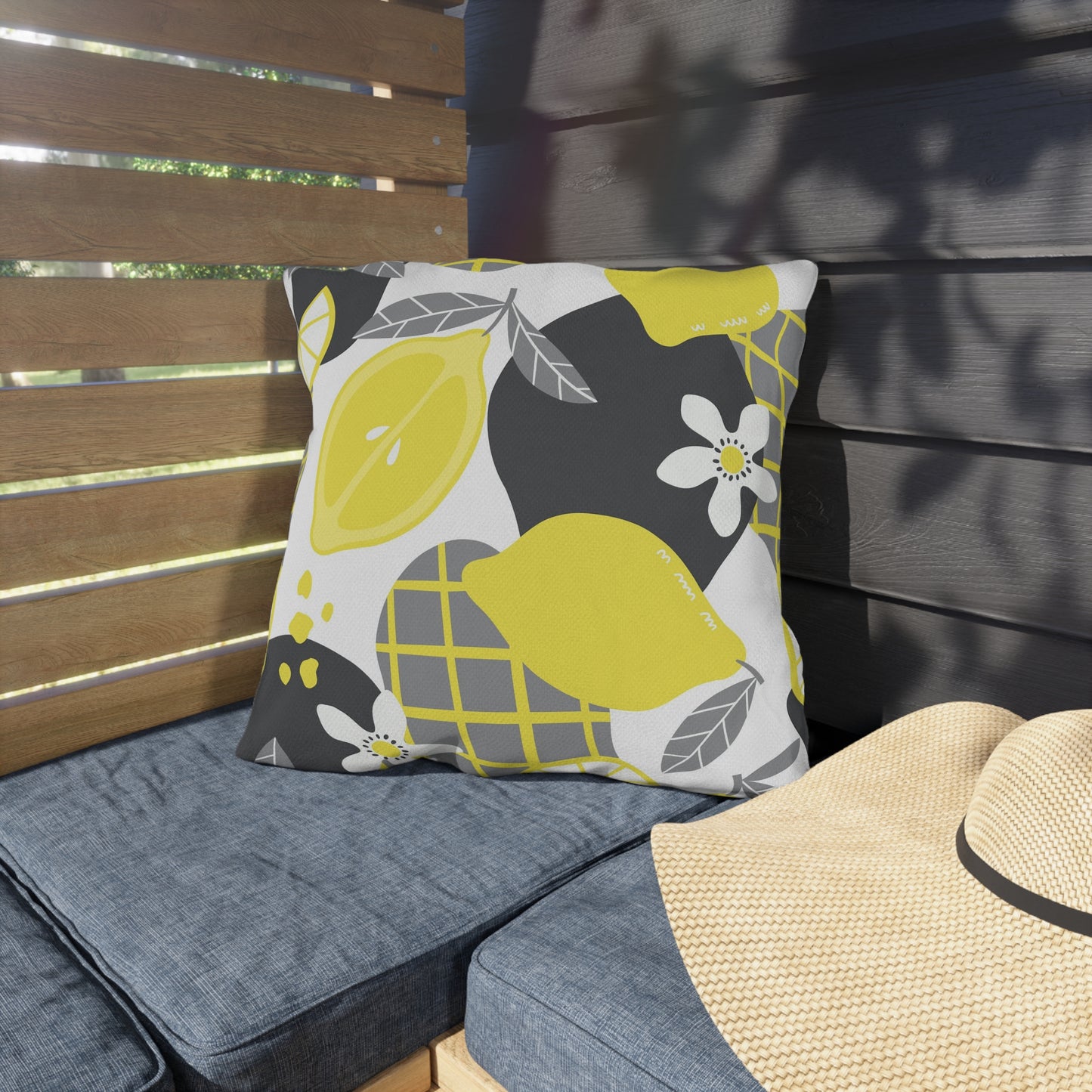 Outdoor Pillow - Lemon Citrus Outdoor Throw Pillow