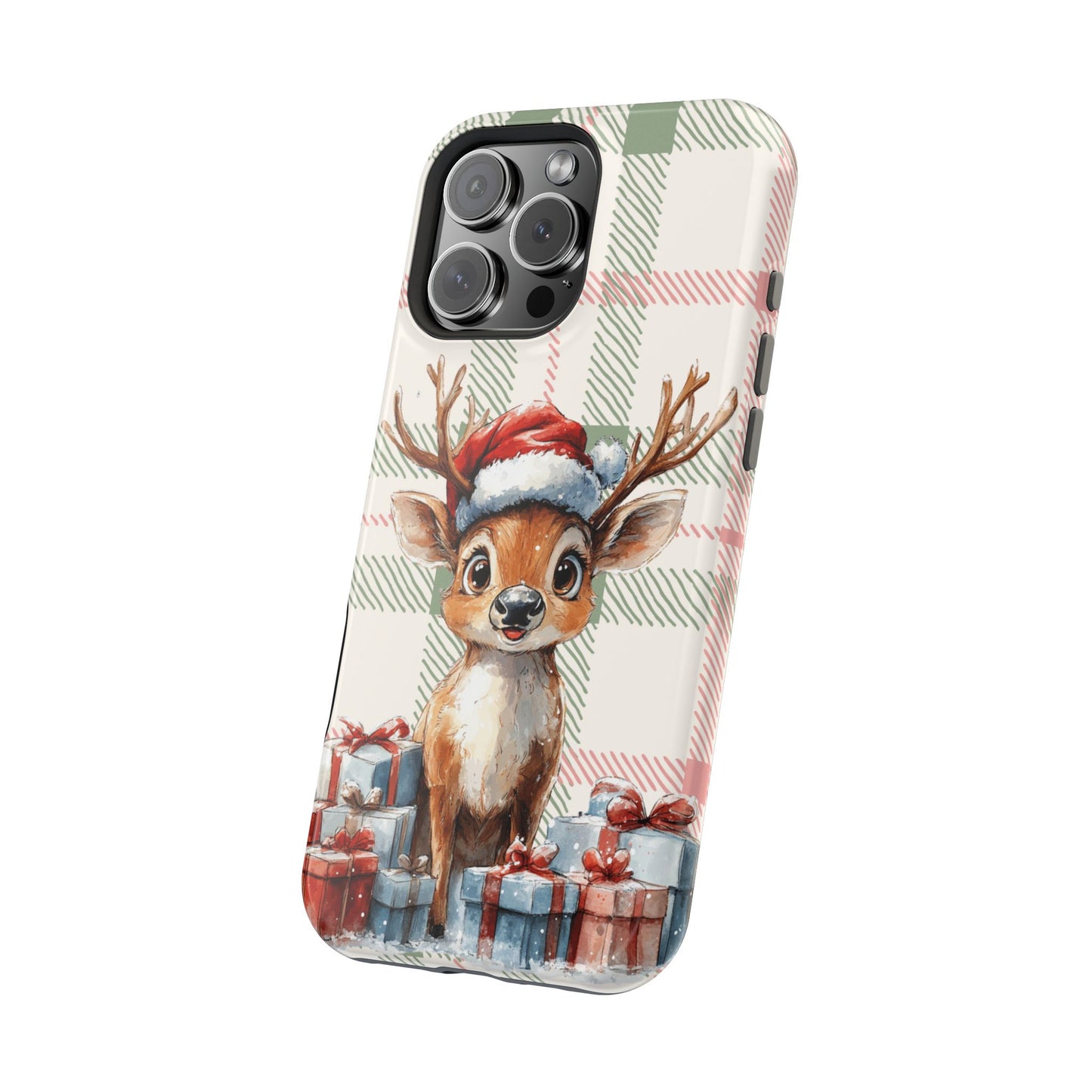 Festive Reindeer MagSafe Christmas iPhone Case