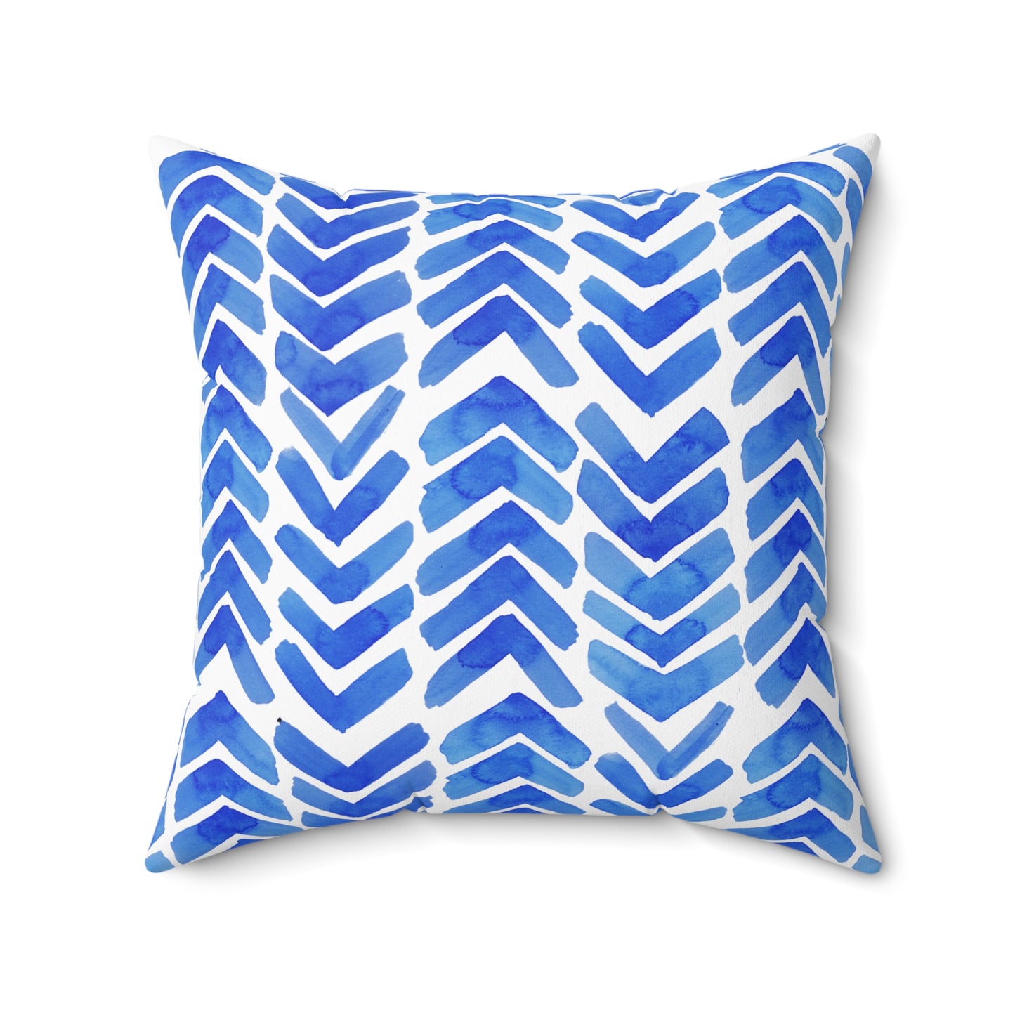 Blue Chevron - Indoor Throw Pillow