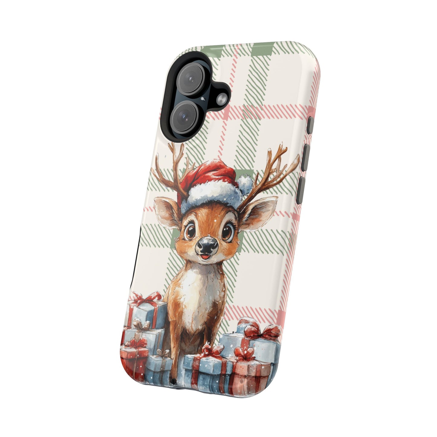 Festive Reindeer MagSafe Christmas iPhone Case